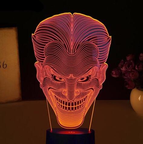3D Joker Lamp