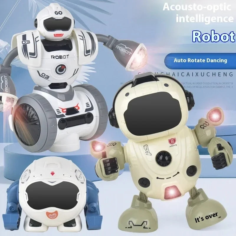 Dancing Robot Music Flaunting Swinging Electric Luminous Toys for Boys and Girls Little Live Pets Dog Robot Gift