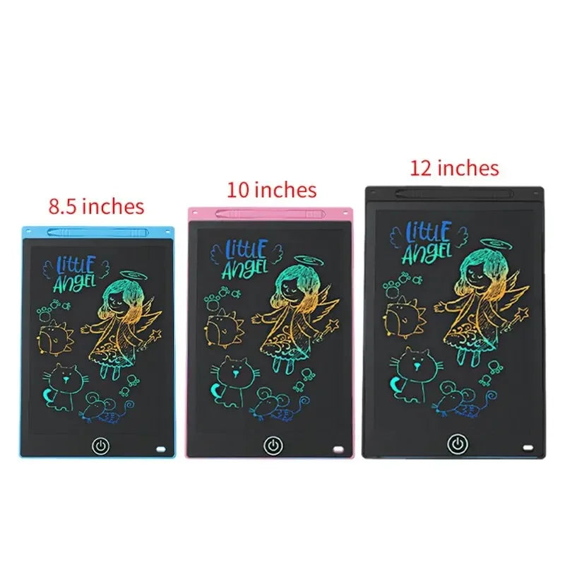 8.5/10/12/16 Inch LCD Writing Tablet for Kids,Reusable Magic Drawing Board with Stylus,Eco-Friendly Erasable Doodle Pad Toy Gift