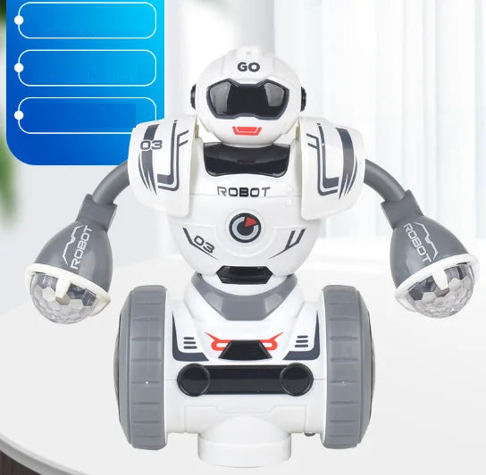 Dancing Robot Music Flaunting Swinging Electric Luminous Toys for Boys and Girls Little Live Pets Dog Robot Gift