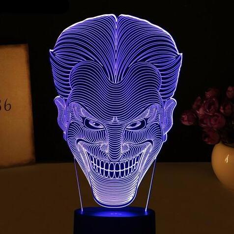 3D Joker Lamp