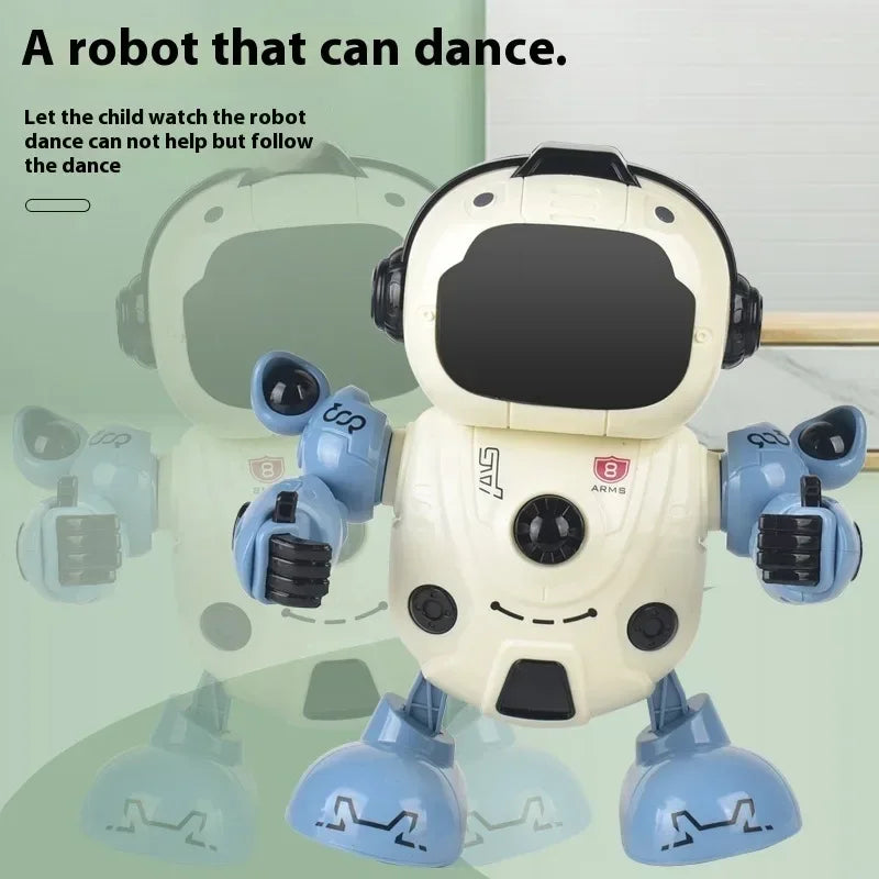 Dancing Robot Music Flaunting Swinging Electric Luminous Toys for Boys and Girls Little Live Pets Dog Robot Gift
