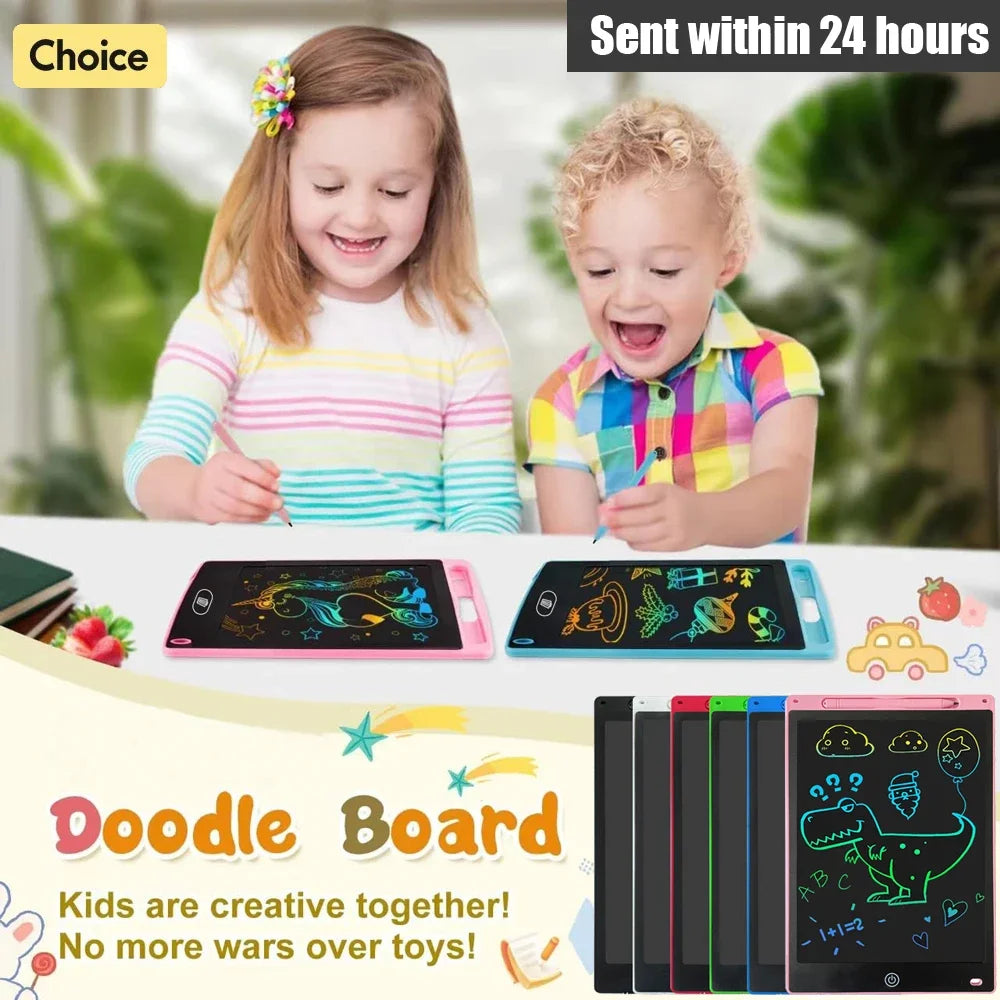 8.5/10/12/16 Inch LCD Writing Tablet for Kids,Reusable Magic Drawing Board with Stylus,Eco-Friendly Erasable Doodle Pad Toy Gift