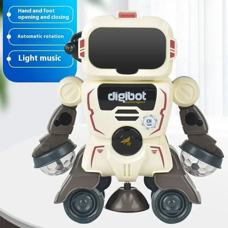 Dancing Robot Music Flaunting Swinging Electric Luminous Toys for Boys and Girls Little Live Pets Dog Robot Gift